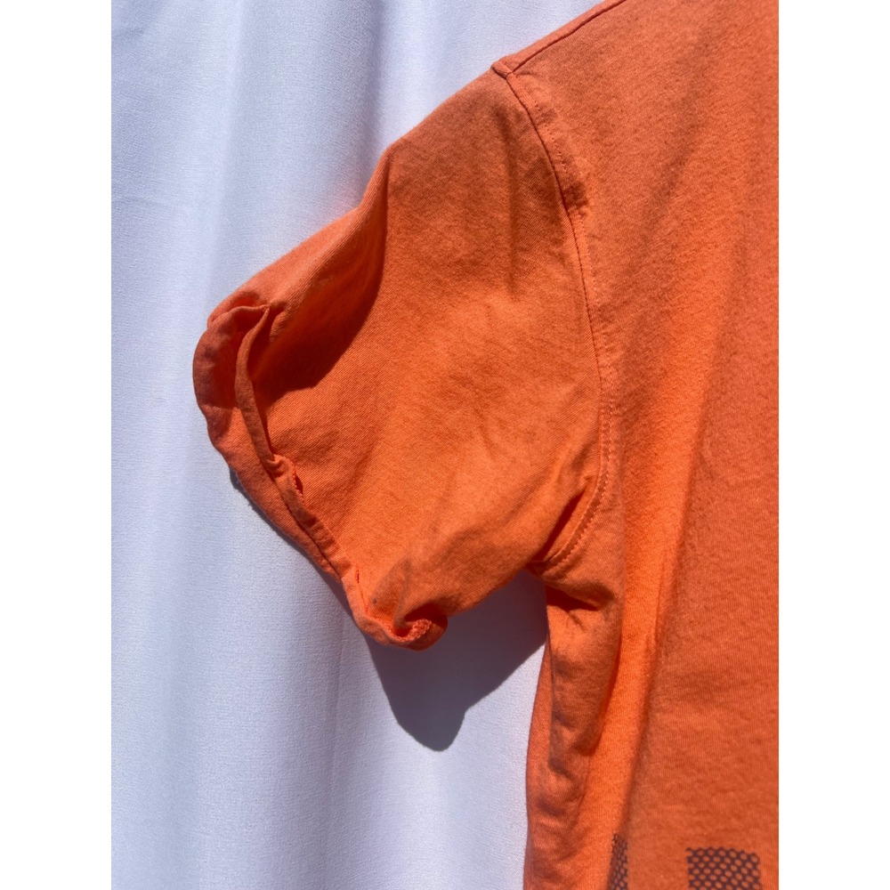 Under Armour HeatGear Orange Cropped Pocket T-Shirt Girls Youth Medium Graphic - Picture 8 of 15